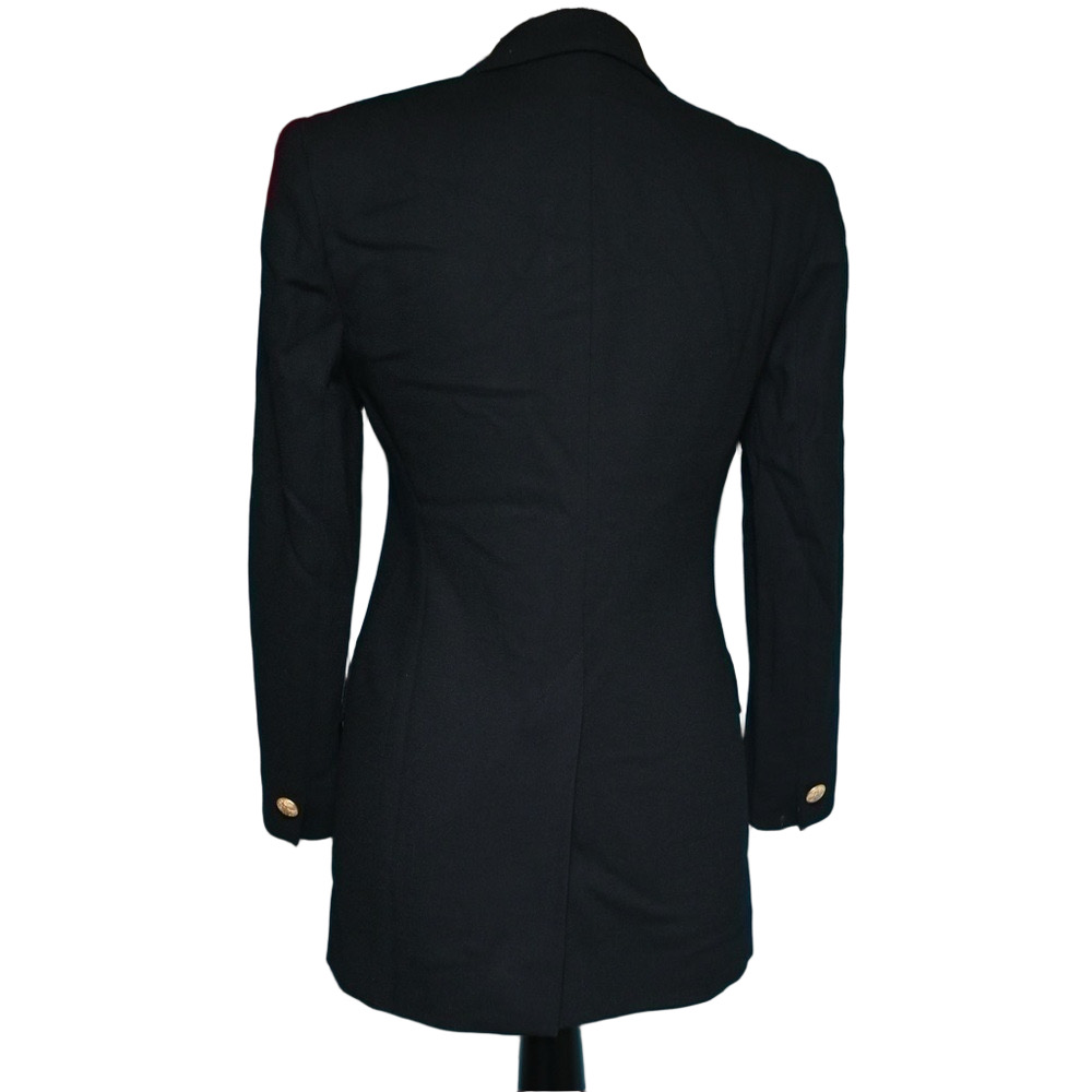 Jones New York Petite Wool Blend Peacoat 2P Classic Tailored Minimalist Coat - Picture 4 of 11
